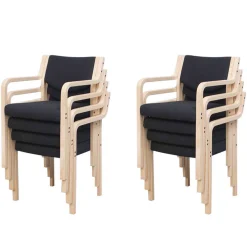 8 stk. Scandic Q mødestole