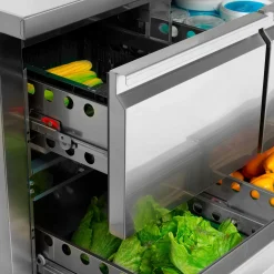 2 stk. skuffer til køleborde, stål Tefcold