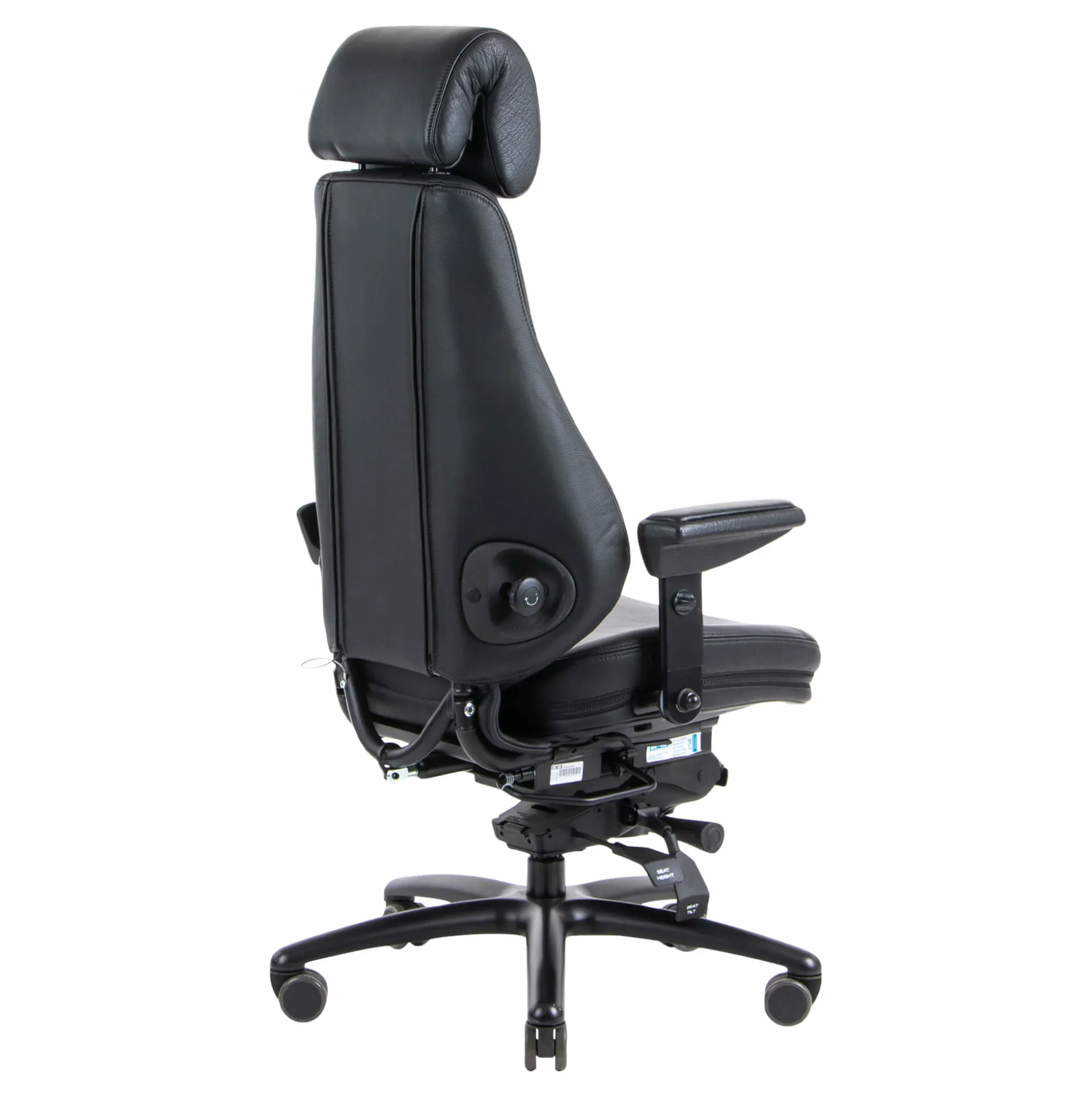 24 timers kontorstol Be-Ge 852, læder