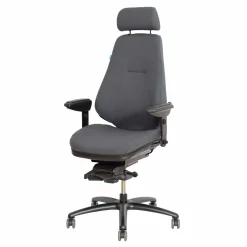 24 timers kontorstol Be-Ge 852, grå