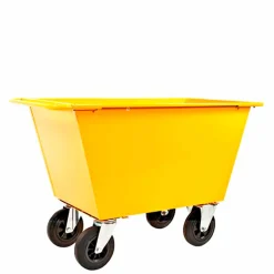 Affaldsvogn 300 liter gul