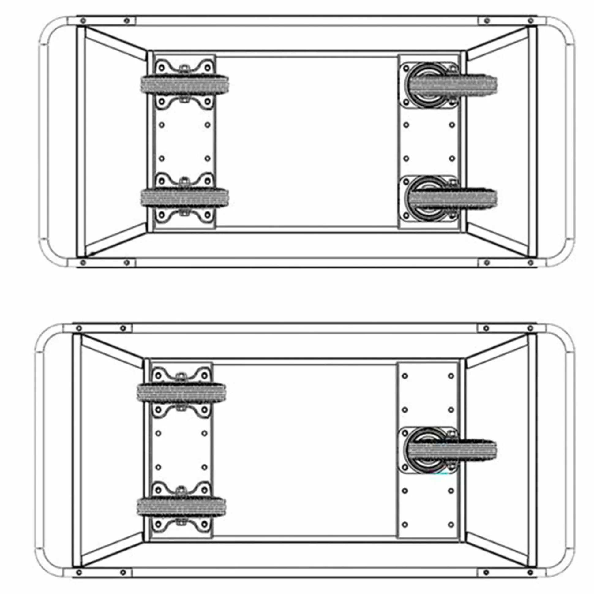 Affaldsvogn 400 liter gul