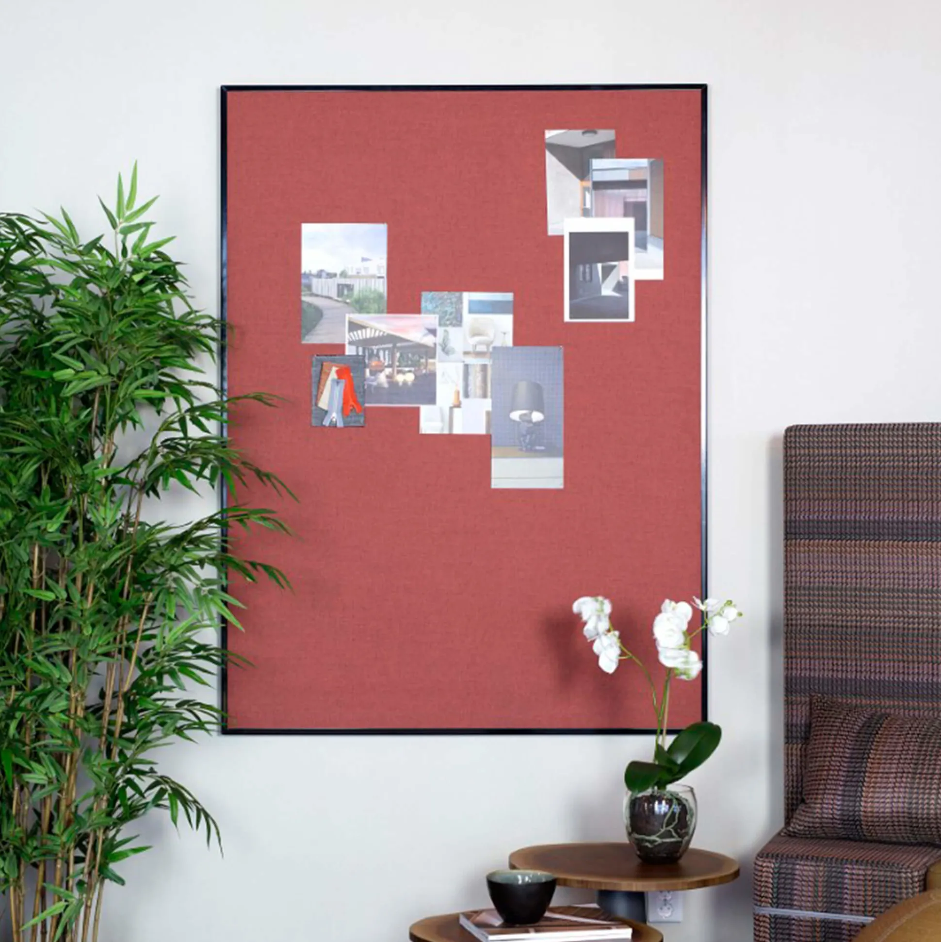 Akustik opslagstavle 120x120 cm