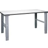 Arbejdsbord 80x200 cm justerbar 70-97 cm