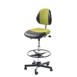 Arbejdsstol Duo høj stål grøn