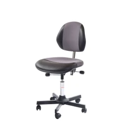 Arbejdsstol Duo lav stål grå