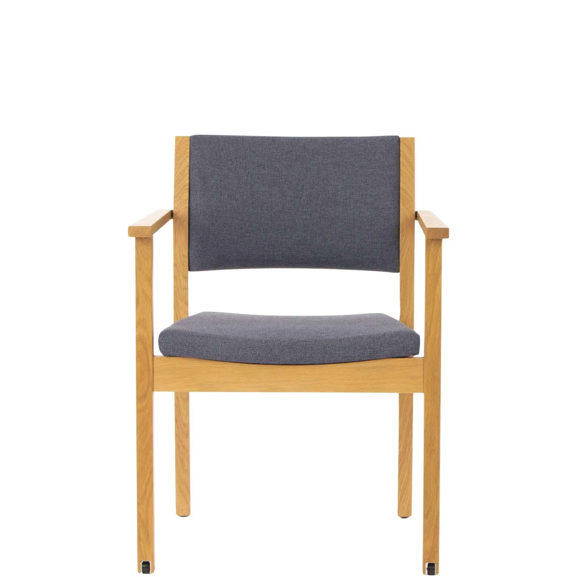 Armstol 6014 med hjul, blå