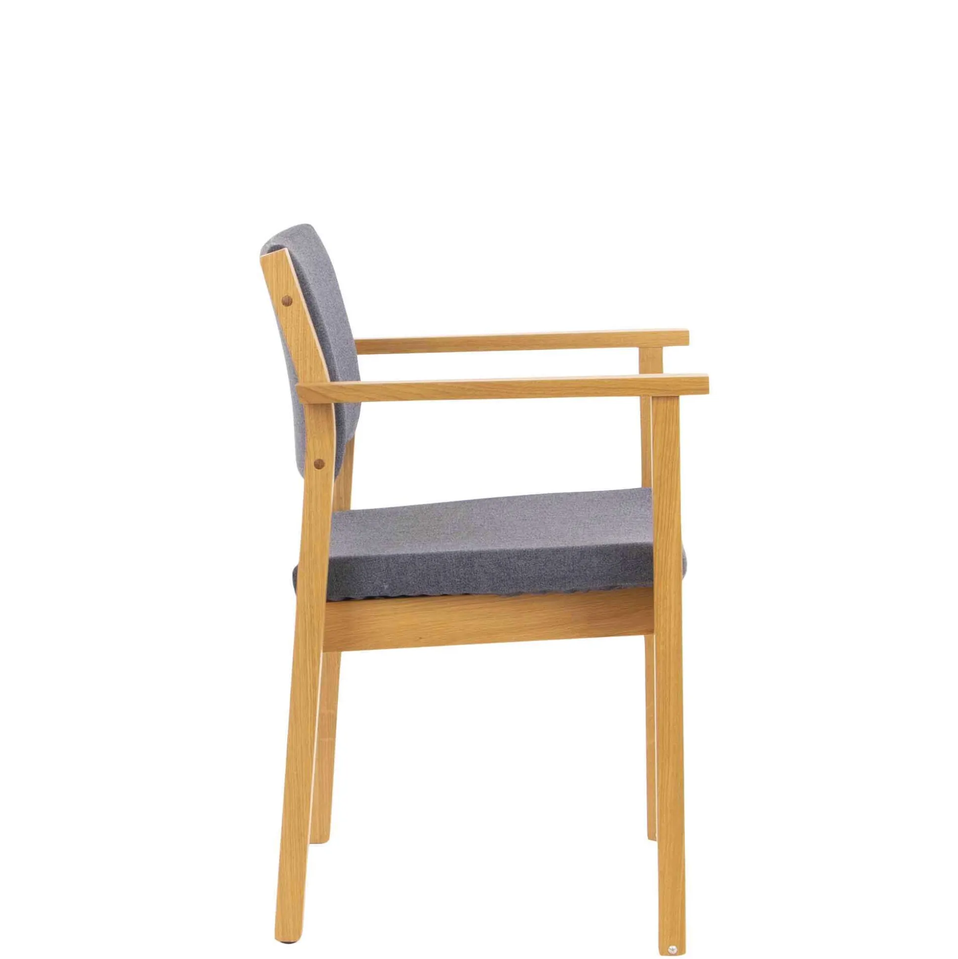 Armstol 6014 med hjul, blå