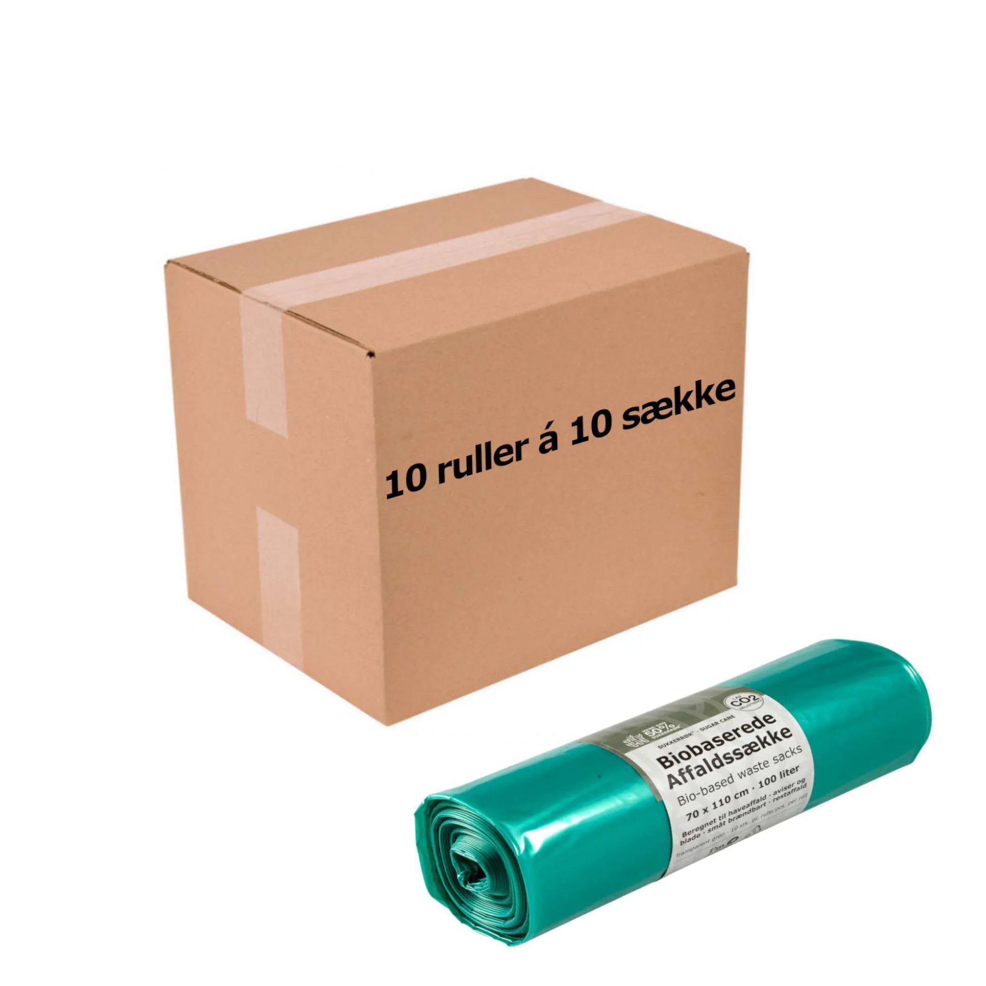 Biosække 100 l - 49% virgin LDP