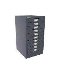 BISLEY skuffeskab, 10 skuffer, Antracit, A3