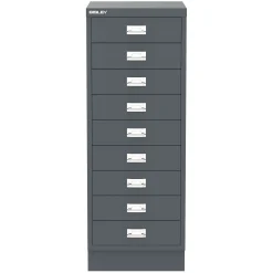 BISLEY skuffeskab, 9 skuffer, Antracit, A3