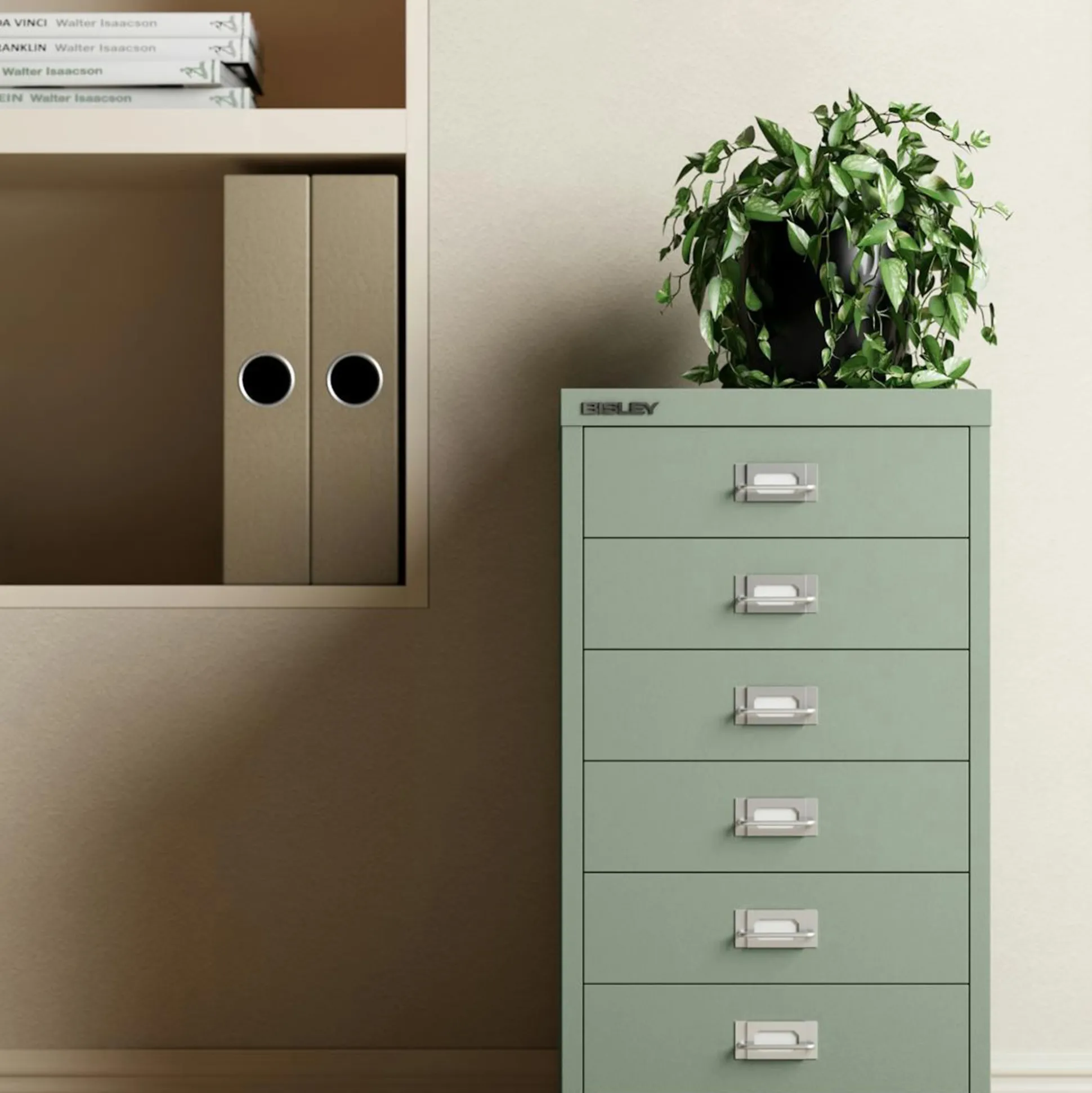 BISLEY skuffeskab, A4, 6 skuffer