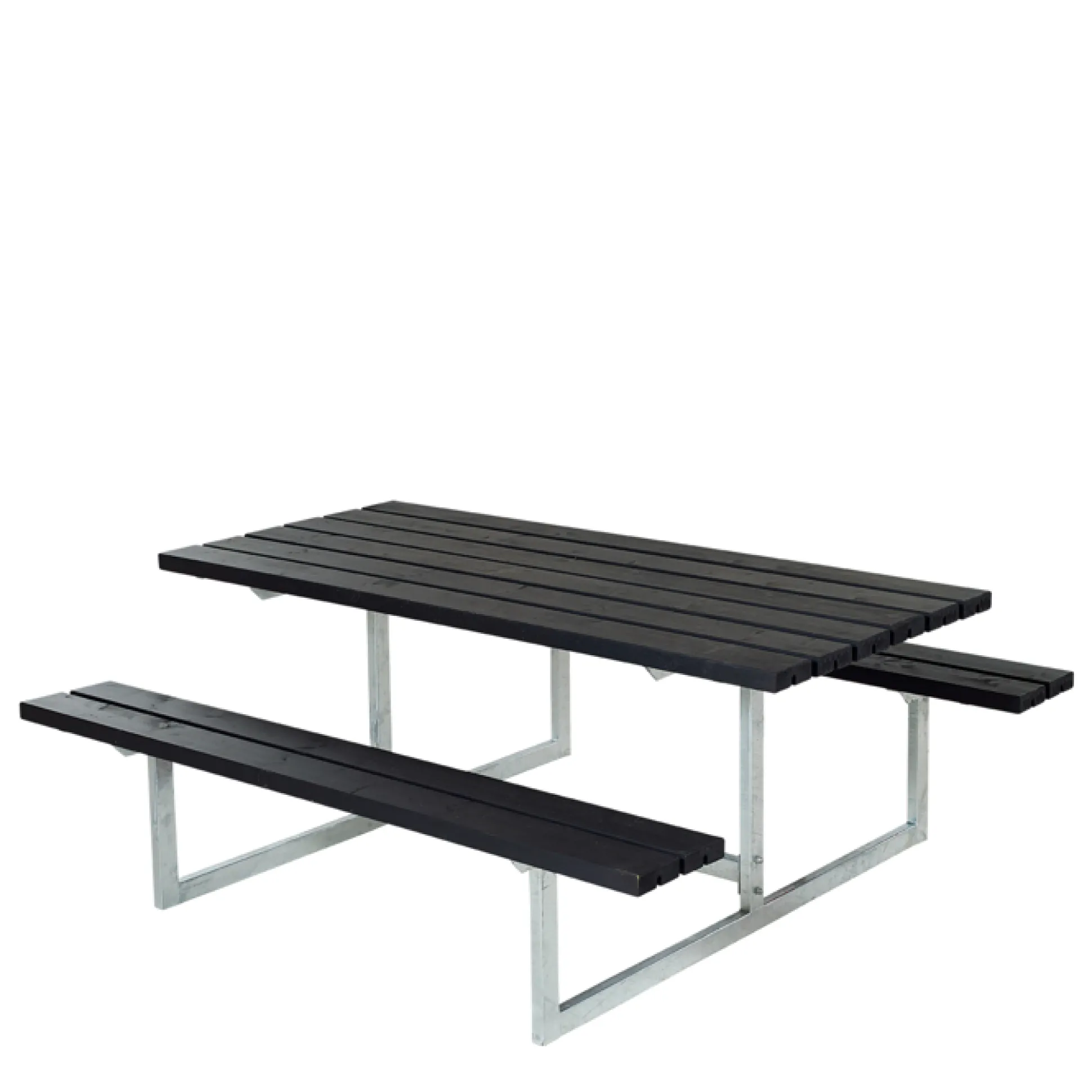 Bord bænkesæt Rustik Sort