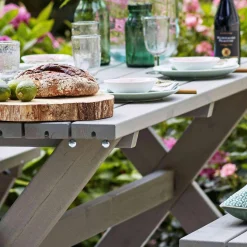 Bord Bænkesæt Town Grå