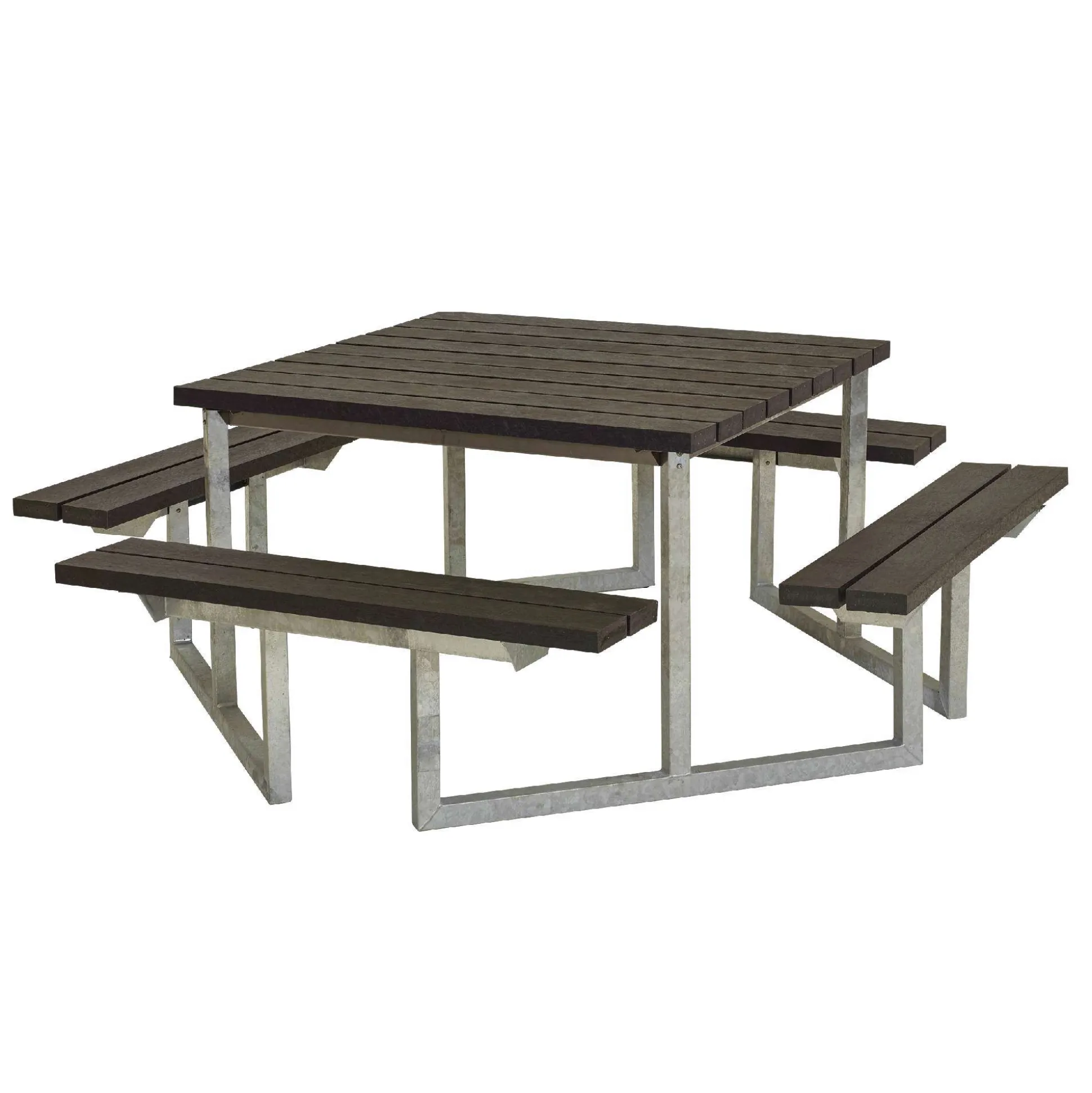 Bord bænkesæt Twister - Sort RePlast