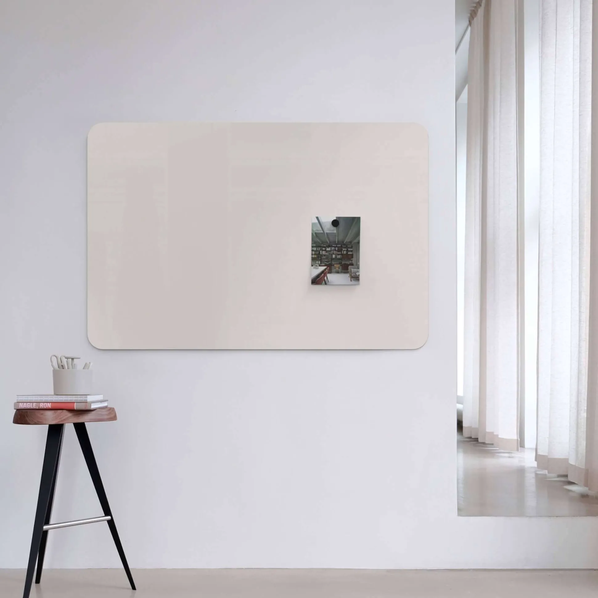 Curve glastavle, 199x99 cm