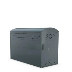 Cykelgarage BOX m. 2 vægge og buet tag