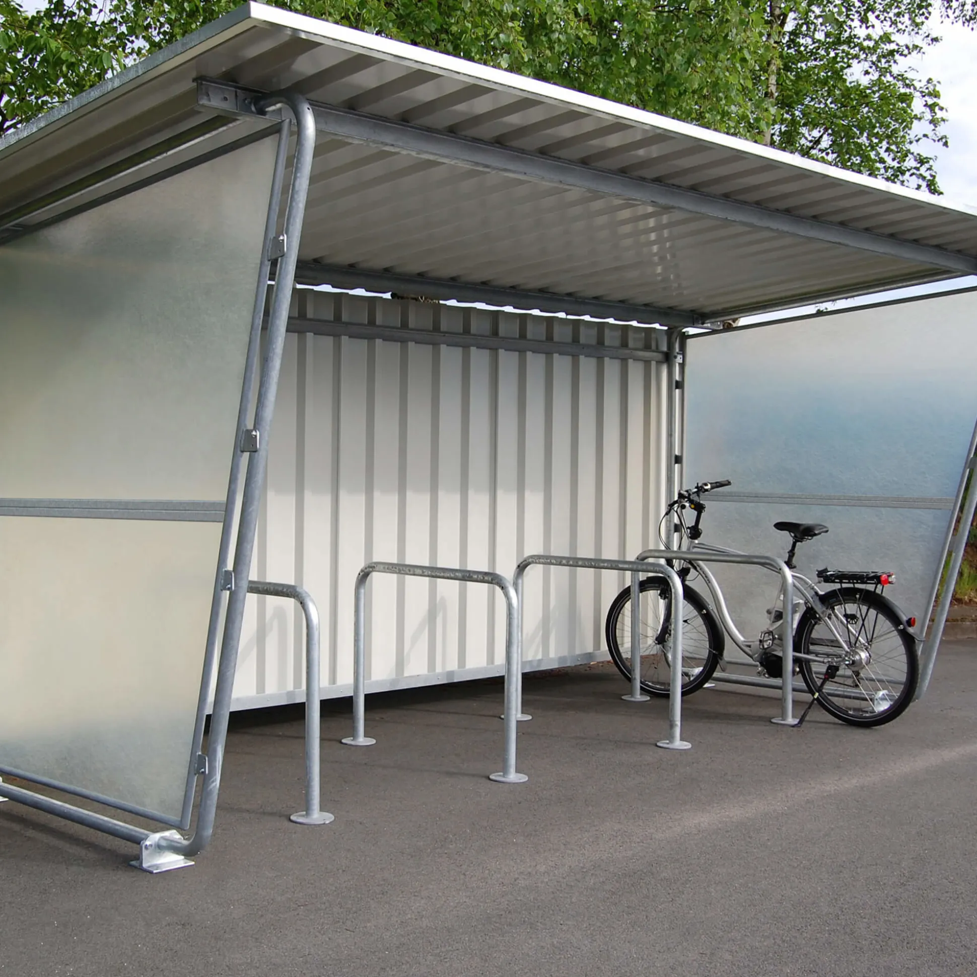 Cykeloverdækning m. vægge Sol 18