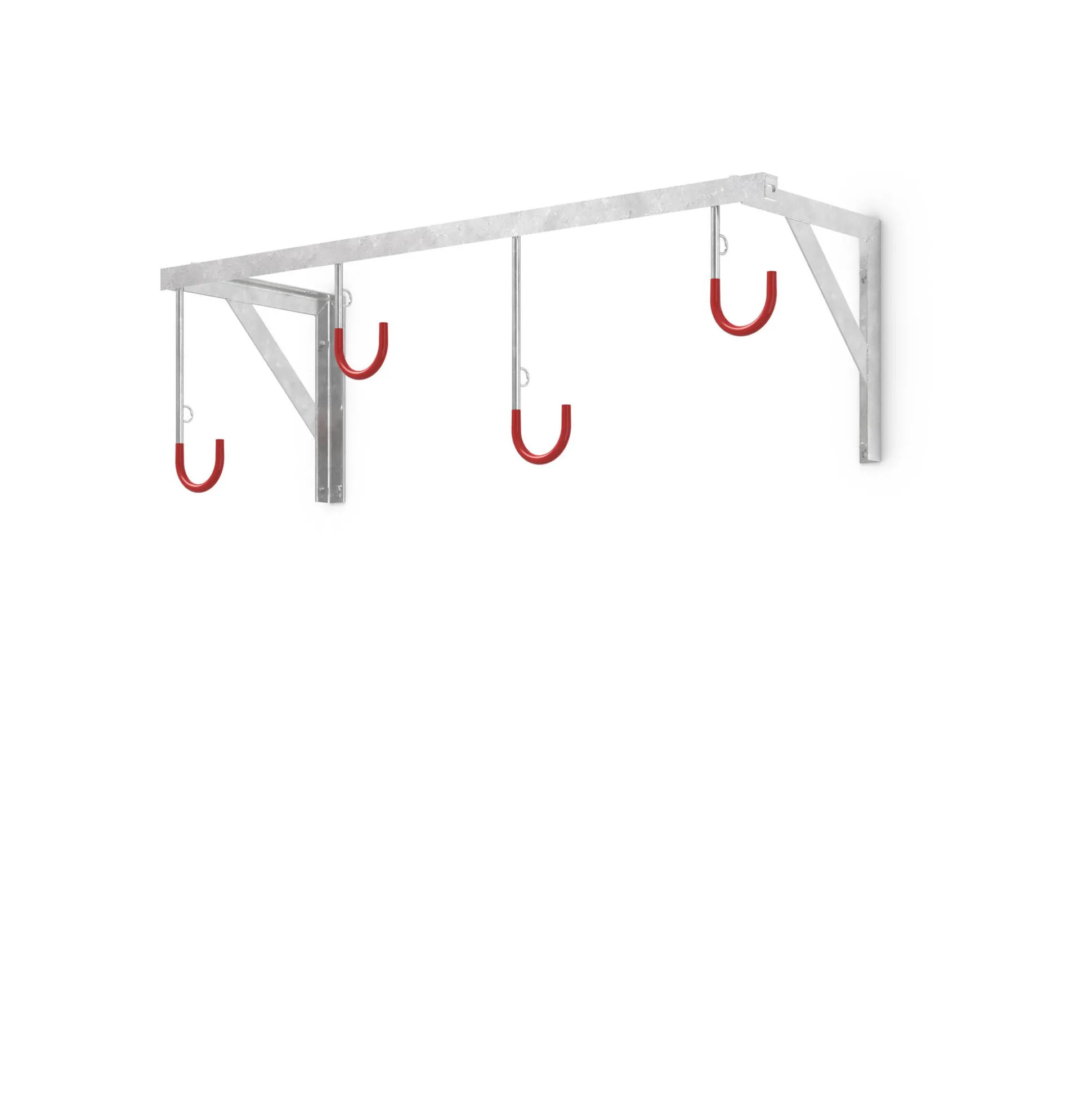 Cykelstativ hængende 4 kroge, væg