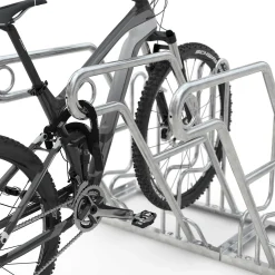 Cykelstativ m. støtte GX 2 bøjler