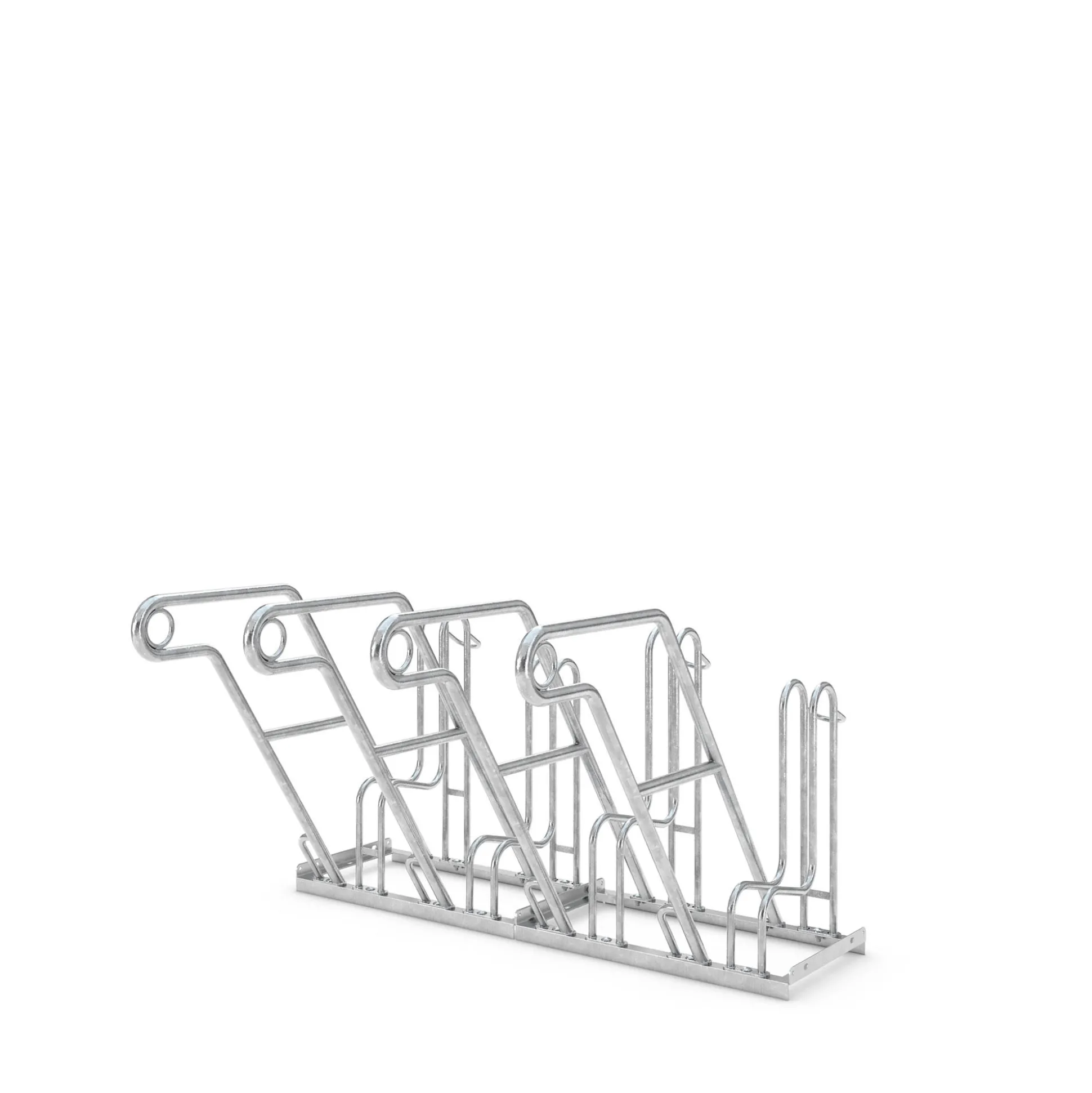Cykelstativ m. støtte GX 4 bøjler