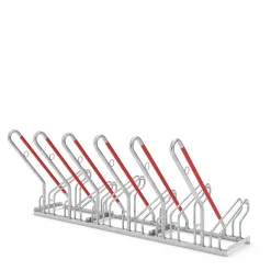 Cykelstativ m. støtte XF 6 bøjler