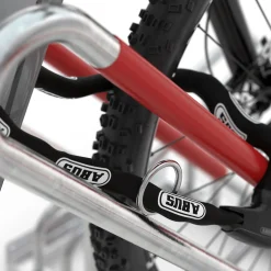 Cykelstativ m. støtte XF 4 bøjler, dob.