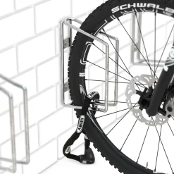 Cykelstativ med 1 bøjle til væg, lige
