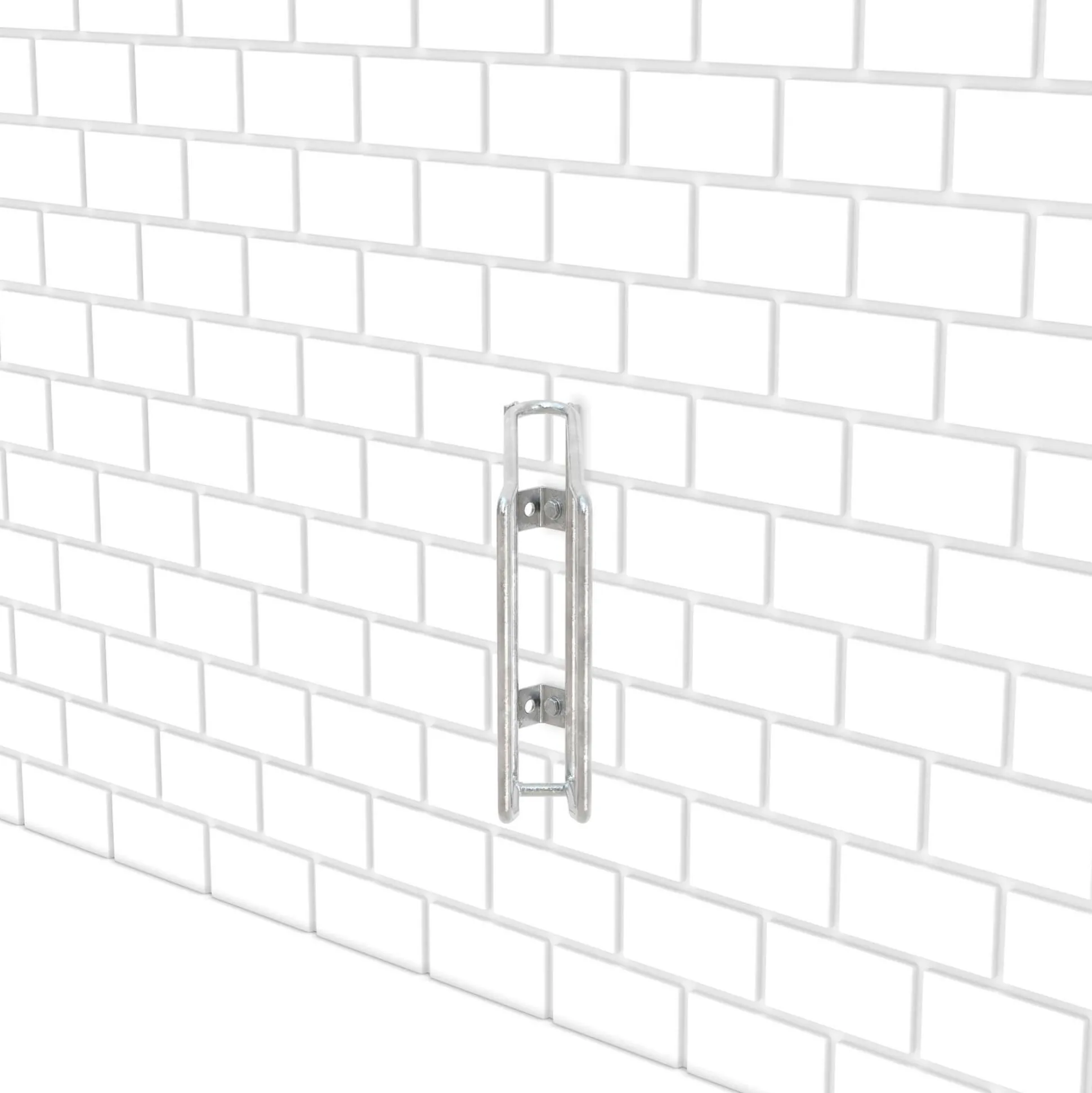 Cykelstativ med 1 bøjle til væg, skrå