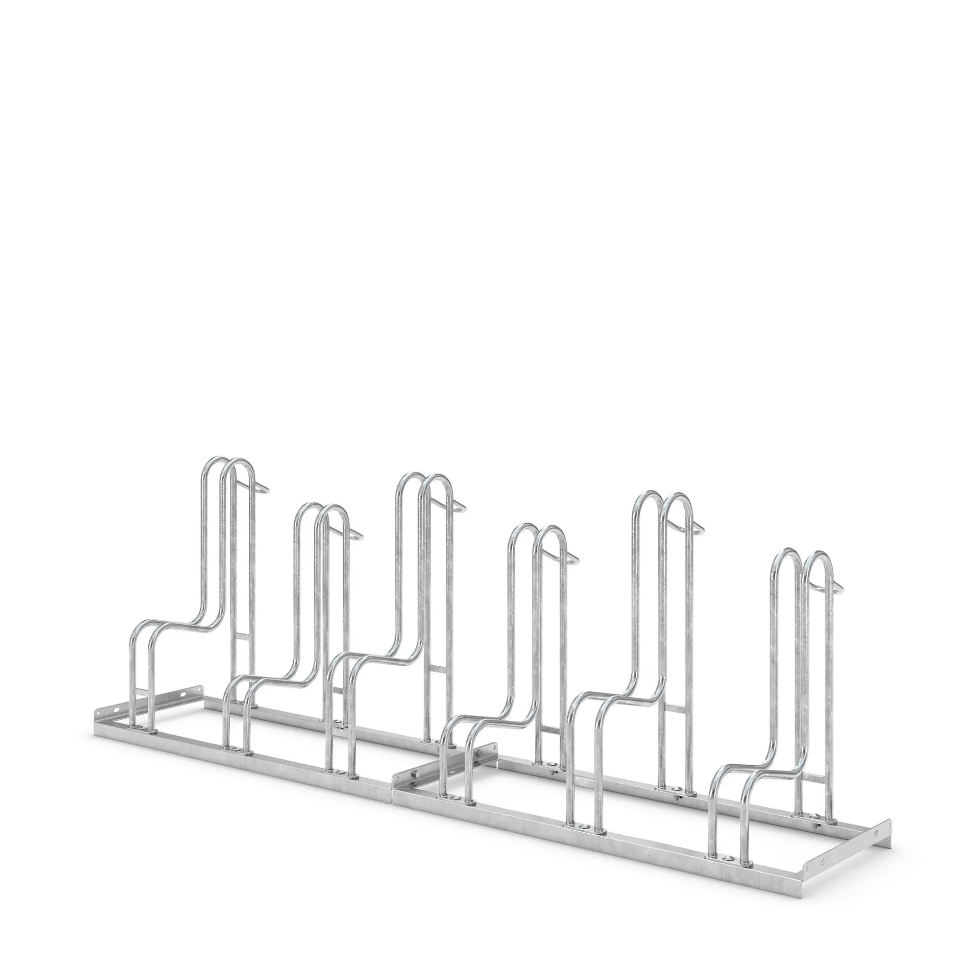 Cykelstativ med 6 høje bøjler