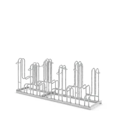 Cykelstativ med 10 høje bøjler, dobbelt