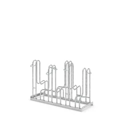 Cykelstativ med 6 høje bøjler, dobbelt