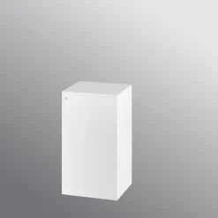 Disk Trento 50x50x90h, låge, hvid