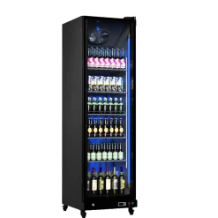 Display køleskab INLUX INSC-380FC, sort