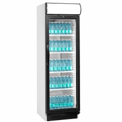 Display køleskab Tefcold CEV425CP hvid/sort