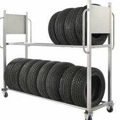 Dækvogn/flytbar dækreol.