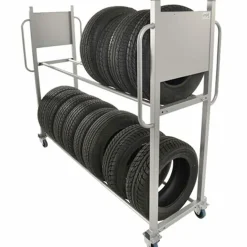 Dækvogn/flytbar dækreol.