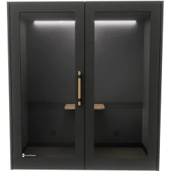 Dobbeltboks PhoneAlone, egetræslameller