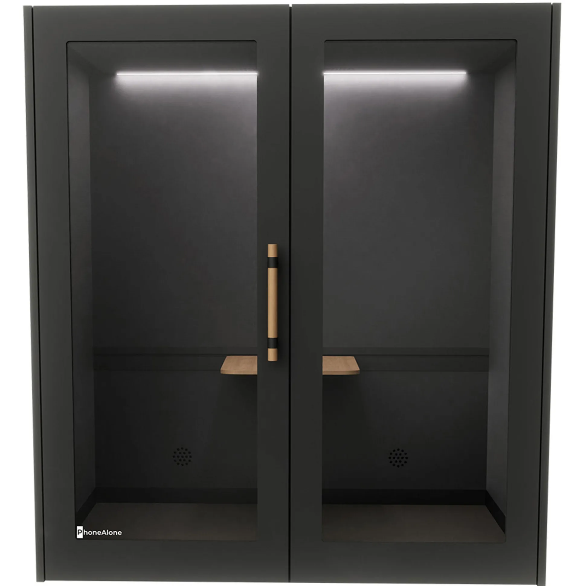 Dobbeltboks PhoneAlone, egetræslameller