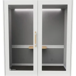 Dobbeltboks PhoneAlone, egetræslameller