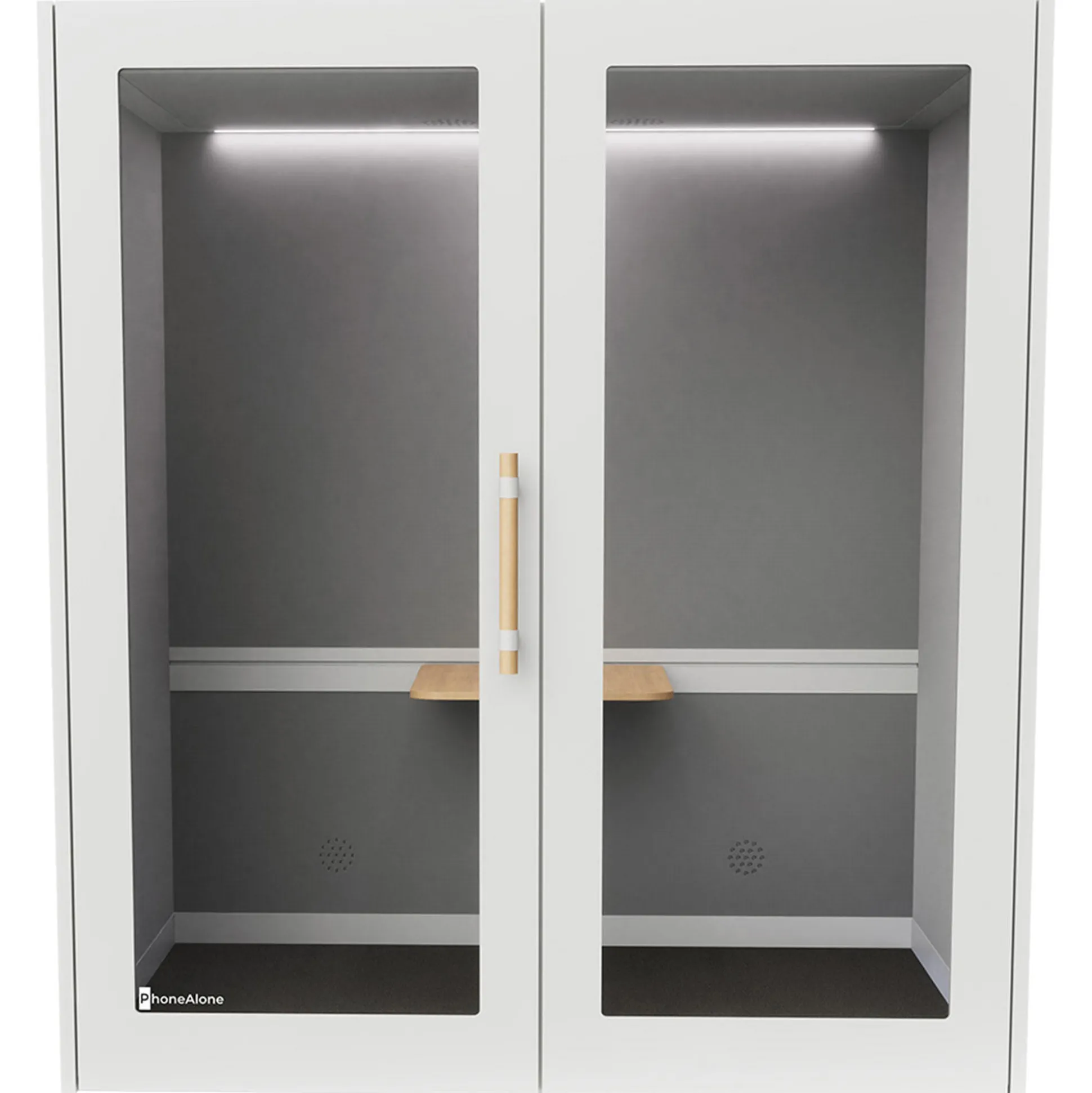 Dobbeltboks PhoneAlone, egetræslameller