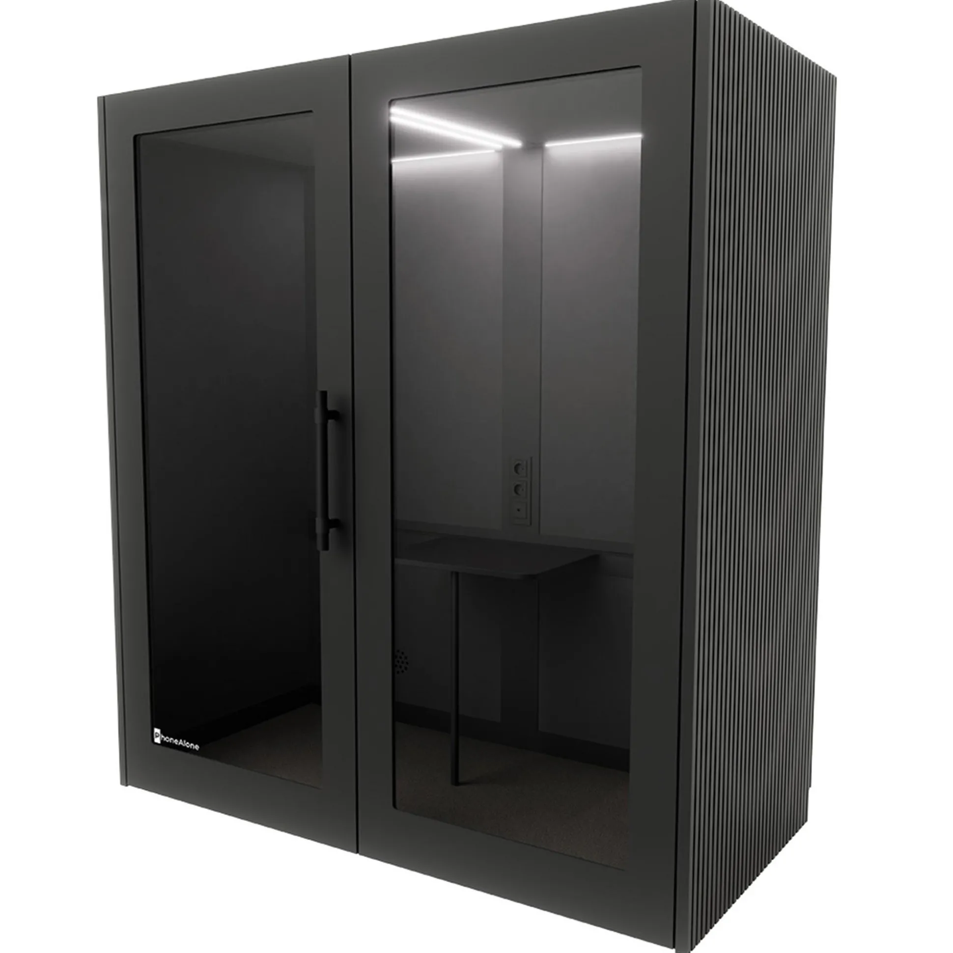 Dobbeltboks PhoneAlone, egetræslameller