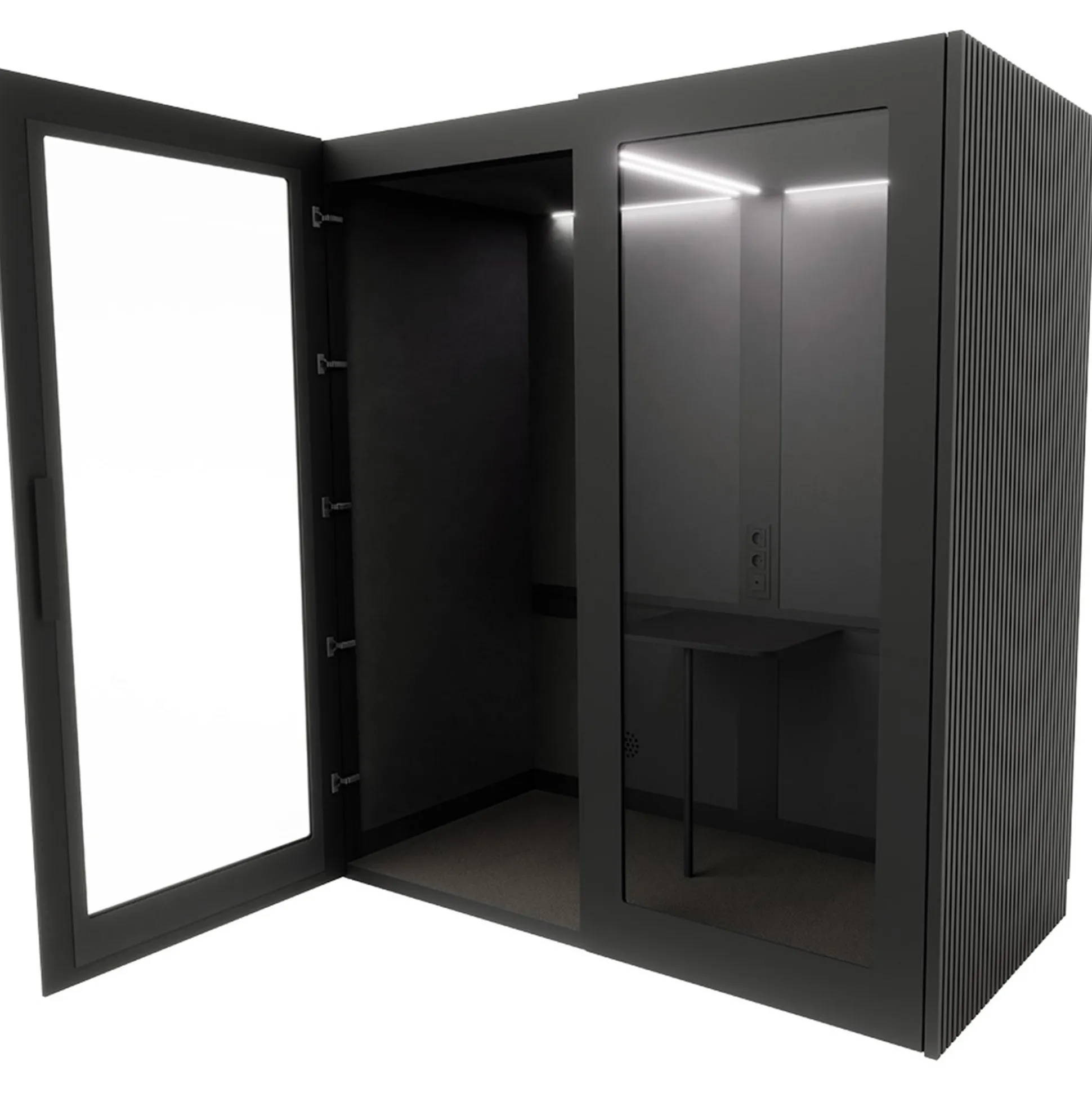 Dobbeltboks PhoneAlone, egetræslameller