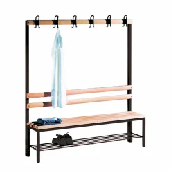 Enkelt bænk m/knagerække