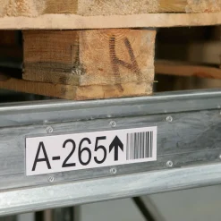 Etiketholder 210x39 mm, lige. Magnet