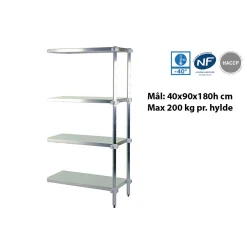 Fødevarereol følgefag 46x93x180h