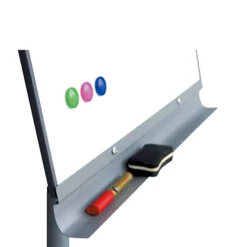 Flipover tavle med rund fod på hjul 65x100h cm.