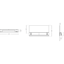 Frontskærm APTO Clamp 110x60h cm