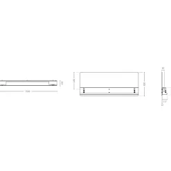 Frontskærm APTO Clamp 150x60h cm
