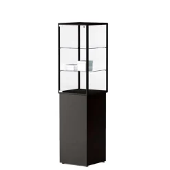 Glasmontre Lux m. 2 hylde og sokkel